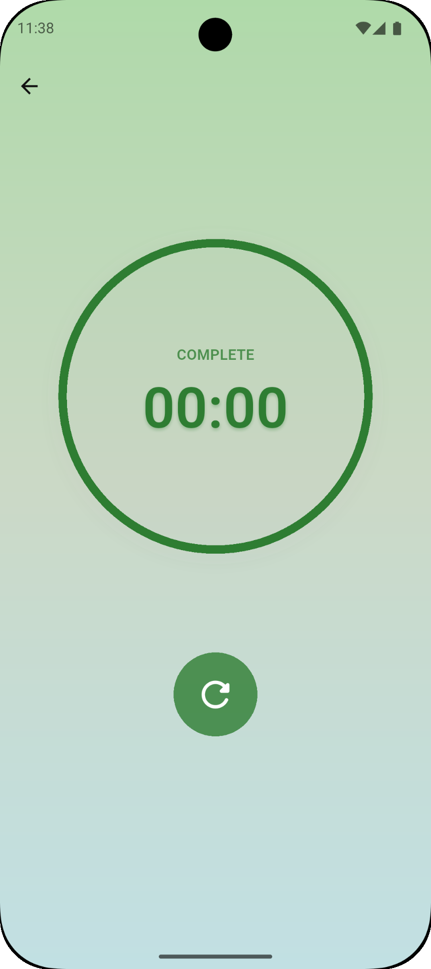 Meditation session complete